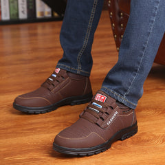 Genuine Leather Men Shoes Platform Casual Shoes