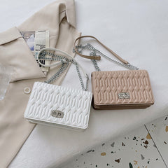 Leather Handbag Luxury Brand Chain Handle Shoulder Messenger Bags