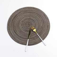 Round Cotton Woven Nordic Non-slip Kitchen Accessories Placemat