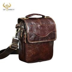Original Leather Male Casual Shoulder Messenger bag Cowhide Fashion Cross-body