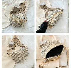 Knitted Waist Packs For Women Weaving Fanny Packs