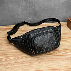 Large Capacity Waist Bag Women Fanny Pack Pu Leather Chest Bag