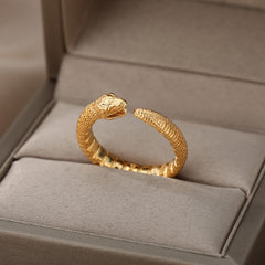 Vintage Opal Rings For Women Stainless Steel Sun Rings