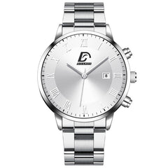 Fashion Mens Gold Stainless Steel Watches Minimalist Quartz Wrist