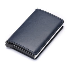 Business ID Credit Card Holder Men Women Coin Leather Wallet RFID