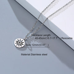 Simple Casual Necklaces Stainless Steel Feather Geometric Bar