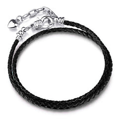 Silver Plated Cute Owl Snake Chain Charm Bracelet