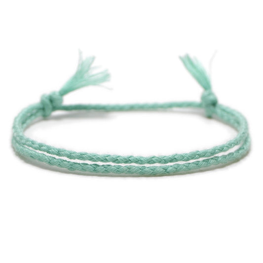 Simple Woven Cotton Rope String Bracelet Pray Yoga Handmade