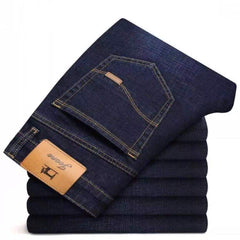 Clothing Slim Men Summer Autumn Business Casual Jeans Oversize Denim