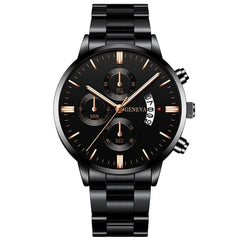 Fashion Mens Sports Watches Luxury Men Stainless Steel Quartz