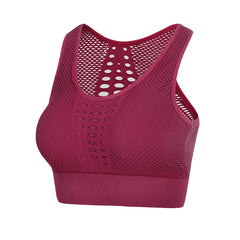 Seamless Sports Bra Top Fitness Racerback Running Crop Activewear