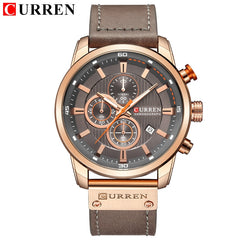 Fashion Date Quartz Men Watches Chronograph Sport Mens Wrist Watch