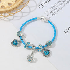 Ocean Collection Blue Turtle Seahorse Narwhal Beaded Dolphin Charm Bracelets