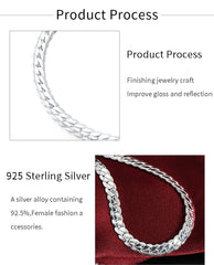 Silver Color Charm Side Chain Necklace Men Fashion Jewelry