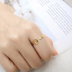 finger ring fashion adjust ring stainless steel woman ring stainless steel