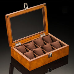 Wood Watches Box Organizer Top Wooden Watch Display Fashion