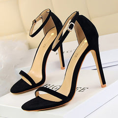 Shoes Super High Heels Suede Women Heels Open Toe Woman Pumps