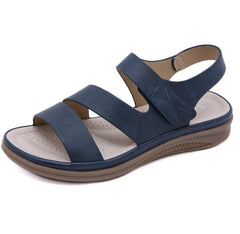 retro women beach sandals round head slope comfortable lightweight sandals