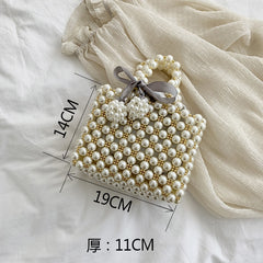 Mini Pearl Bag Handmade Vintage EVA Beaded Fashion Shoulder Bag