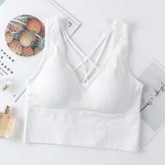 Seamless Anti-sweat Shockproof Padded Breathable Sports Bra