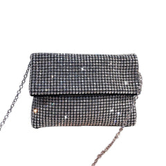 Bling Rhinestone Evening Clutch Bag Korean Diamond Chain Cover Dinner