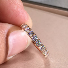 Rings For Women Silver Color Cubic Zirconia Ring Trendy Jewelry