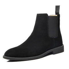 Men Boots Elegant Chelsea Boots Men Cow Suede Leather