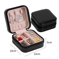PU Jewelry Organizer Display Travel Jewelry Case Boxes Travel Portable Box