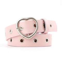 sweetheart buckle with adjustable ladies luxury brand cute Heart-shaped