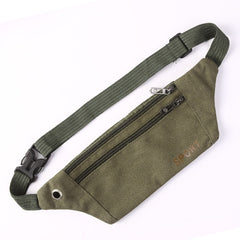 Casual Canvas Waist Bag Unisex Functional Waist Bag