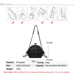 Fashion Chain Design Ladies Shoulder Bag High Quality PU Leather