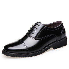 Man Split Leather Shoes Rubber Sole EXTRA Man Business Office Male