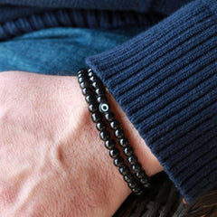 Lapis bracelet for Men Lapis lazuli Bead Bracelet