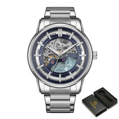 Men Watch Mechanical Automatic Wristwatch Stainless Steel