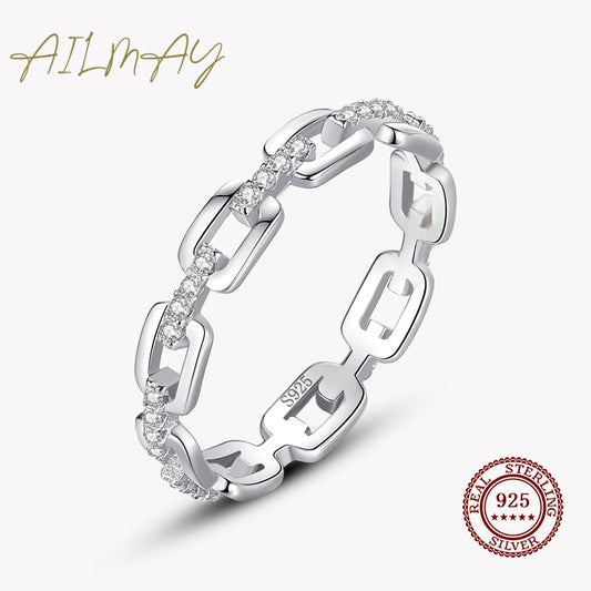 Silver Simple Stackable Charm Finger Ring