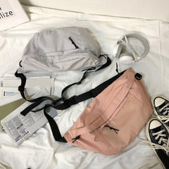 Large Capacity Storage Waist Bag Canvas Fanny Pack