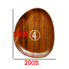 Whole Wood Lovesickness Wood with Irregular Oval Solid Wood Pan