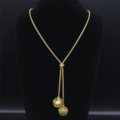 Fashion Bee Stainless Steel Long Necklace