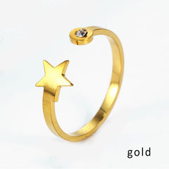 finger ring fashion adjust ring stainless steel woman ring stainless steel