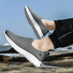 Men Loafers Shoes Light Walking Mesh Breathable Casual Shoes