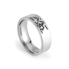 Fashion Simple Stainless Steel Couple Ring