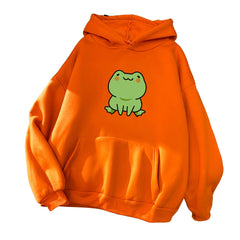 Frog Hoodie Vintage Harajuku Women's Winter Hoodies Kawaii Cute