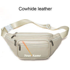 Genuine Leather Belt Bag Women Waist Bags