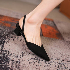 heel middle heel women's shoes bun head sandal