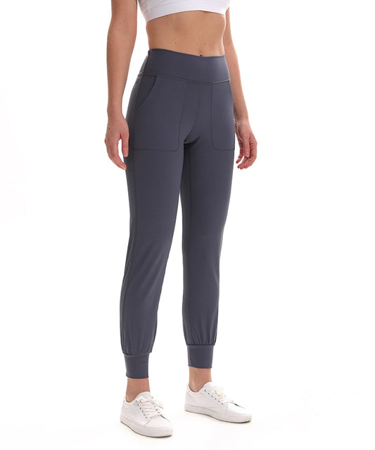 Women Naked-feel Fabric Loose Fit Sport Active Back waist Lounge Jogger