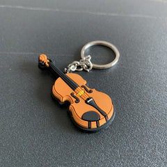 Creative Mini Musical Instrument Keychain Cute