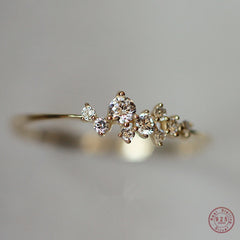 Classic Irregular Shiny Star Plum Ring Jewelry Accessories