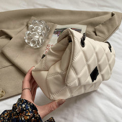 Embroidery Thread Small PU Leather Crossbody Bags