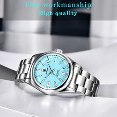 Men Mechanical Wristwatches 10Bar Waterproof Automatic Watch Stainless Steel
