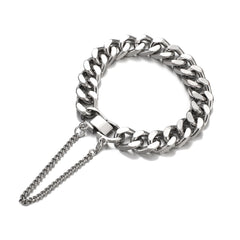 Trendy Gold Silver Color Cuba Chain Necklace Men Hip Hop